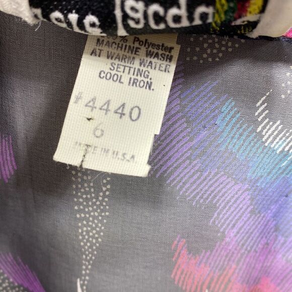 Vintage Frere Jacques Sheer V Neck Blouse Size 6 - Picture 3 of 6